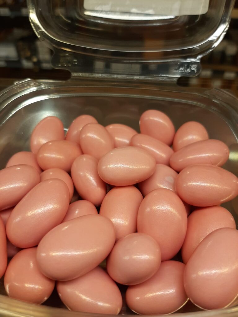 Pink Metallic Almond Dragon