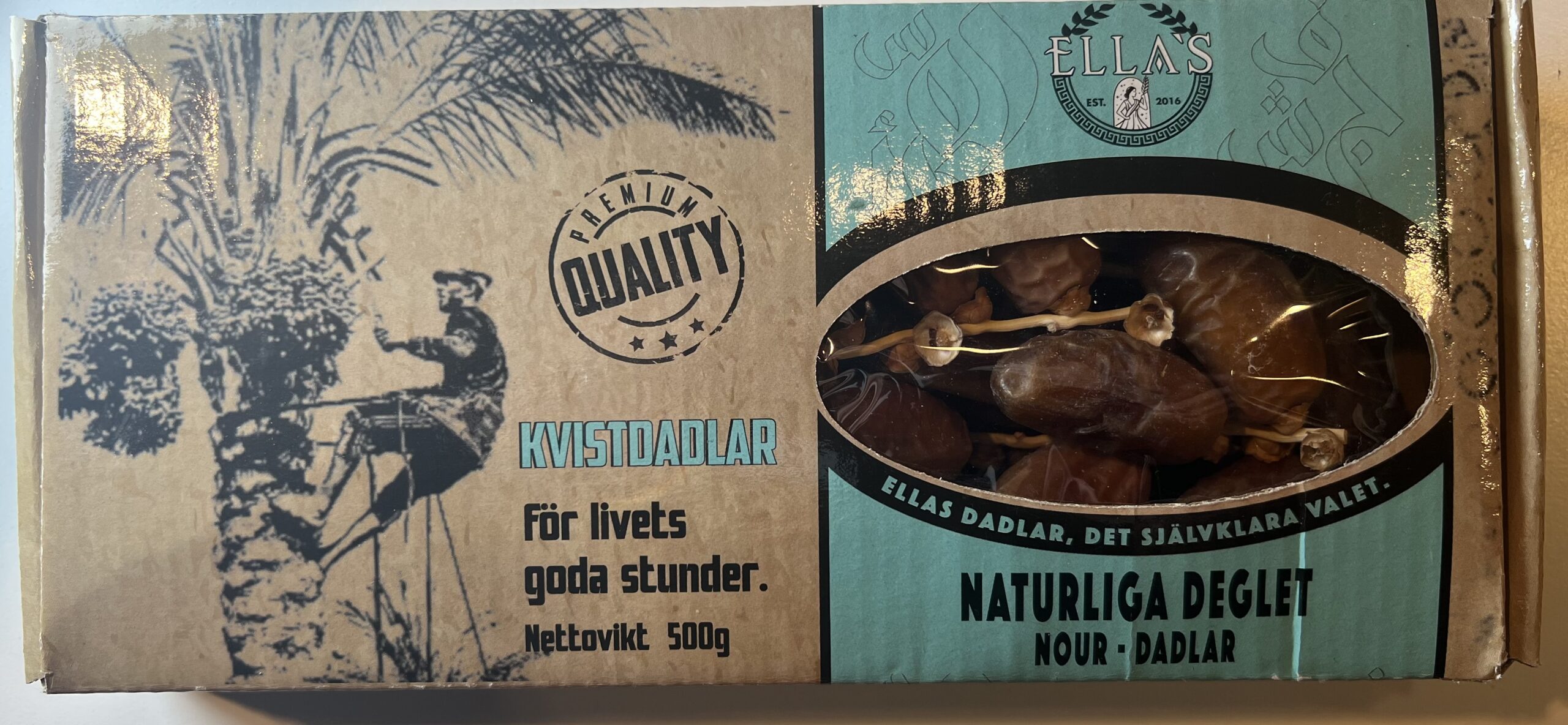 IMG_1399 Ellas Premium Dadlar Kvist 500g - Bild 1