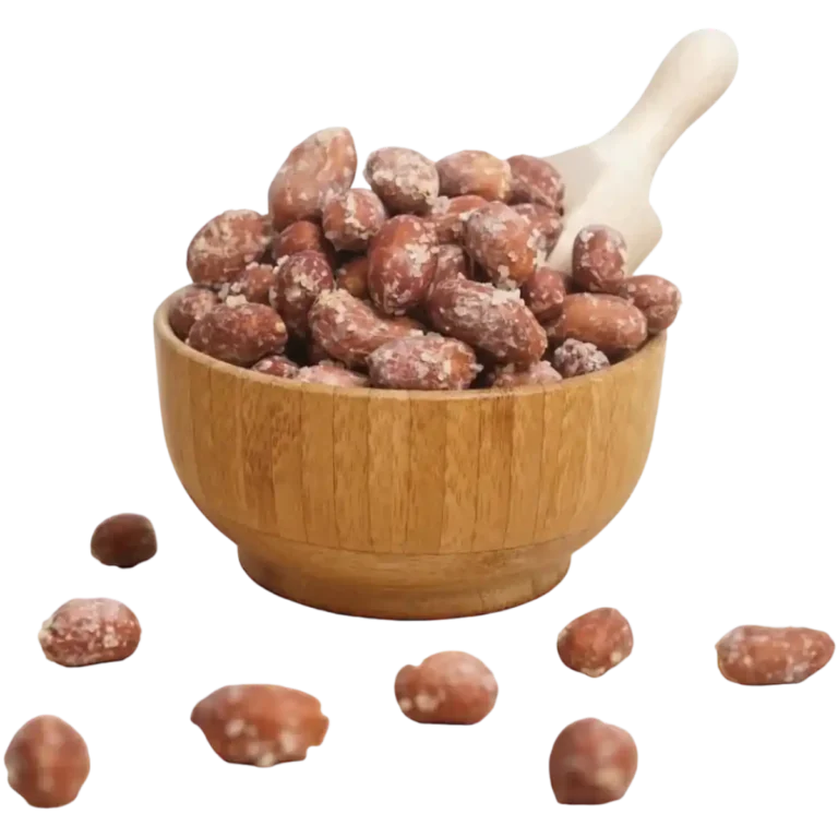 Jordnötter Rostade Med Salt,Krispiga Nötter,Hälsosamma Snacks,Naturlig Sälta,Mineralrika Nötter Utforska den krispiga och välsmakande världen av Jordnötter Rostade Med Salt! Dessa nötter har en perfekt balans mellan rostade smaker och en hälsosam salthalt. Varje nöt är noggrant rostad för att ge dig den ultimata krispigheten och smakupplevelsen. Med sin naturliga sälta är Jordnötter Rostade Med Salt den perfekta snacksen att njuta av när du vill ha något gott och nyttigt. Lägg till en knaprig twist i ditt liv med våra kvalitetsnötter!<h6>Fördelar med Jordnötter Rostade Med Salt:</h6><ul> <li>Rostade jordnötter ger en spröd och knaprig konsistens som tilltalar dina smaklökar.</li> <li>De är en naturlig källa till hälsosamma fetter och protein, vilket ger dig en energikick under dagen.</li> <li>Jordnötter Rostade Med Salt innehåller också viktiga mineraler som magnesium och järn.</li> <li>De kan vara ett utmärkt komplement till din kost genom att ge dig en mättande känsla och hjälpa till att kontrollera aptiten.</li></ul><h6>Näringsvärden per 100 gram:</h6><ul> <li>Energi 2700 kJ/650 kcal</li> <li>Fett 55g – varav mättat fett 9,5g</li> <li>Kolhydrat 10g – varav sockerarter 3,1g</li> <li>Fiber 7,3g</li> <li>Protein 27g</li> <li>Salt 1,5g</li></ul>Förberedd med traditionella metoder.Innehåller inga tillsatser.